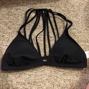 Black Strappy Bikini Top